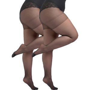MS Mode Accesoires 2-pack 3D Super stretch panty 20 denier