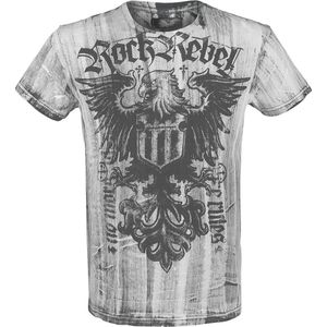 Rock Rebel by EMP Wit t-shirt met print - Heren - S