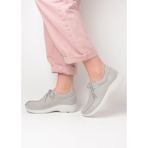 Wolky Lage veterschoenen Seamy Shoe lichtgrijs nubuck