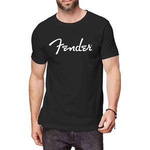 Fender - Classic Logo Heren T-shirt - L - Zwart
