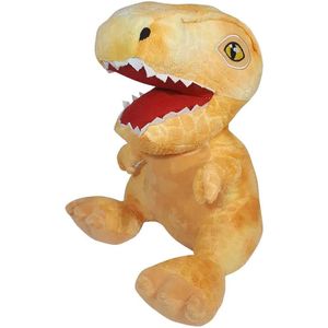 T-Rex Dinosaurus Pluche Knuffel (Geel) 30 cm | Jurassic World Plush Toy | Speelgoed knuffeldier voor kinderen jongens meisjes | Dino Draak Dragon Draken Dinosaurussen