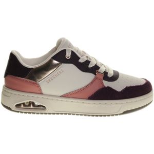 Skechers - UNO CTL - Sneakers - Roze gecombineerd - Retro Veterschoen met Materiaalmix