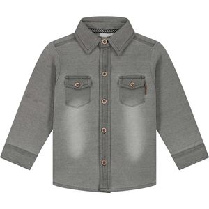 Prénatal Baby Blouse Maat 68 - Overhemd Baby - Baby Kleding Jongens - Zwart Denim