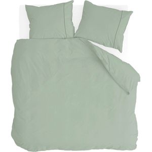 Walra - Remade Uni Essence - Dekbedovertrek - Groen - 240x220 cm - Gerecycled Katoen