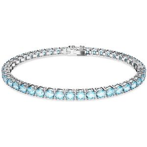 Swarovski 5648928 Armband Matrix zilverkleurig-blauw 5 mm 16,5 cm.