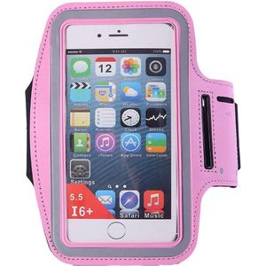 Hardloop Armband Telefoon | Geschikt voor Samsung Galaxy S21| Hardloop Armband | Sport Hardloopband | Hardloop Telefoonhouder | Licht roze