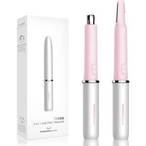 Draadloze 2-in-1 Haartrimmer voor Dames en Heren - Pijnloos Neus- en Oorhaartjes Verwijderen