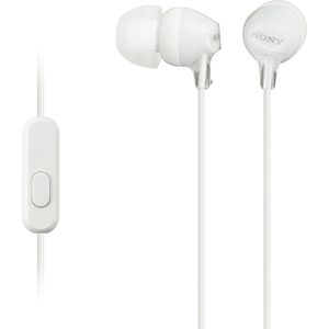 Sony MDR-EX15APW - In-ear oordopjes met mic. - Wit