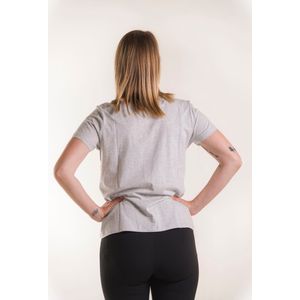 Boob Design - Zwangerschaps - Voedings T-shirt - 100% Biologisch Katoen - Verborgen Voedingsopening - Grijs- Maat XL