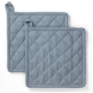 Byrklund Pannenlap Stay Cold - 2x 20x20 - 100% Katoen - Blauw