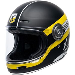 Motor Integraal Helm TANNEN TINO Zwart/Geel S van MOTOBLOUZ
