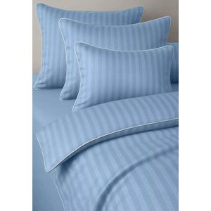 Maro Home Adamas Satijnen Beddengoed 140x200cm Dream Blue - Gestreept