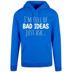 7311 - Hoodie - I'm full of bad ideas-Cobalt Blue-L