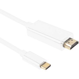 USB C naar HDMI - 4K Ultra HD - 1 meter - Wit - Allteq