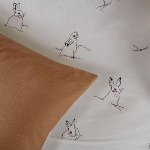 De Witte Lietaer Dekbedovertrek Rabbit Katoen - Eenpersoons - 140 x 220 cm - Multi