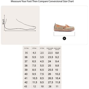 GOBY Willekeurig Patroon Ballerina's – Handgemaakt – Premium Kwaliteit – Maat 37