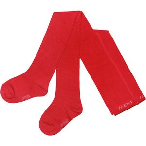 Maillots - Broekkousen - 2 Paar - Biokatoen - Rood en Rood met witte stippen - Maat 98-104 - 3/4 Jaar