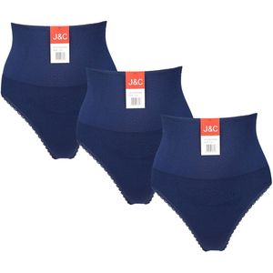 3-pack Dames corrigerende string J&C 3235 Marine - maat L/XL