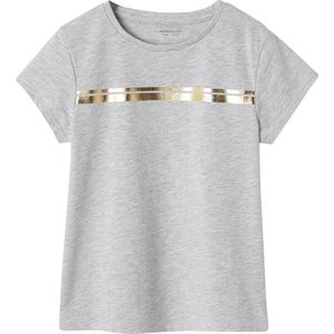 Vertbaudet - Iriserend Gestreept Sportshirt - Meisjes