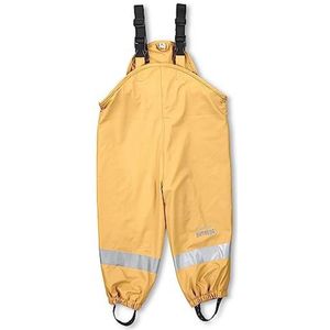 Gevoerde uniseks-kind regenbroek met verstelbare bandjes en reflecterende details