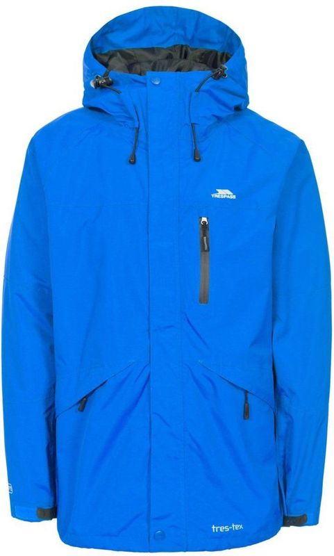 Trespass - Corvo - Jas - Blauw - 3XL - Waterdicht 5000mm - Ademend 5000mvp