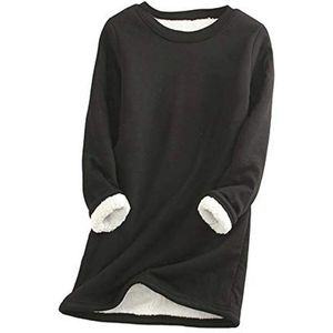 Dames Langarm Sweatshirt Fleece Truien voor Diverse Seizoenen