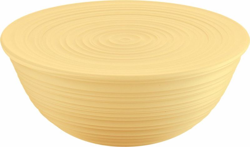 Guzzini - Tierra - Schaal met Deksel - Mosterdgeel - XL - 30cm