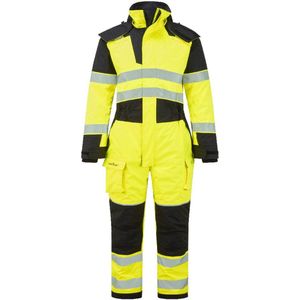 Portwest - PW3 Modaflame - Vlamvertragende Winteroverall - Geel/Zwart - Multi-Norm