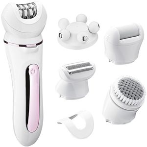 Ynkkvre - 5 in 1 Epileerapparaat dames - Epilator - Ladyshave - Ontharingsapparaat - Gezichtsepilator - Scheerapparaat - Eeltverwijderaar - Gezichtsreiniger - Massage