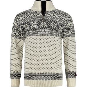 Norfinde Noorse trui - grof gebreid - zuiver scheerwol - gebroken wit