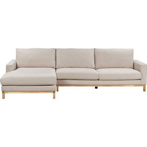 SIGGARD - Hoekbank - Beige - Rechtszijdig - Polyester