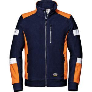 SIR SAFETY COMFORT Hi Vis Reflecterend Microfleece Rits Werktrui HEREN Veiligheidstrui Blauw Oranje - Anti Pilling