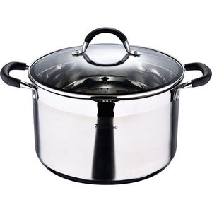 Masterpro - Grote kookpan met deksel - 28 cm - 9.5L - RVS