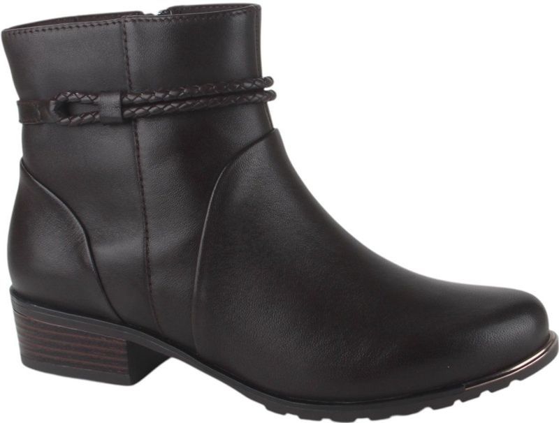 Caprice - 9-25404-45-337 - Enkellaars - Donkerbruin - Glad Leer