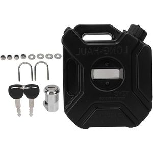 Allecto plus - Draagbare 3L Brandstoftank voor Benzineopslag, Noodreservetank - Geschikt voor Motorfiets, Auto's, SUV - in Zwart Kleur