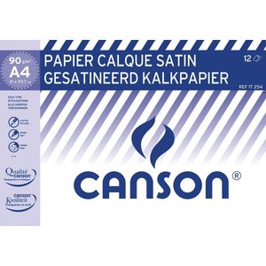 Kalkpapier canson a4 90gr | Map a 12 vel