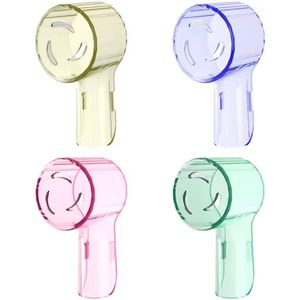 4 stuks Elektrische Tandenborstel Beschermkap - Universeel - Oral-B & andere merken - Bescherm kap rond voor reizen - 4 verschillende kleuren
