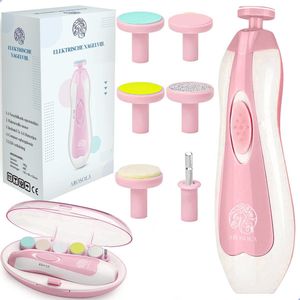 Arosola® Fluisterstille Nagelvijl Roze – Elektrische Nagelvijl - Dé complete draadloze manicureset - 6 verschillende nagelvijlen