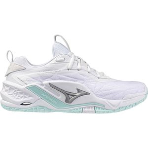 Mizuno - WAVE STEALTH NEO 2 - Handbalschoenen - Wit/Blauw Tint