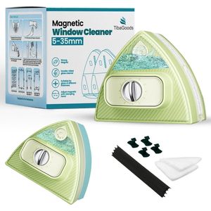 TibaGoods - Magnetische Ramenwasser Pro - Ruitenreiniger - Geschikt voor Dubbelglas - Dikte 5-35 mm