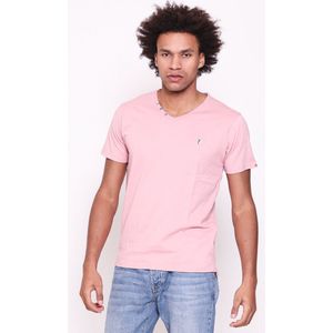Mezaguz Heren T-Shirt Teeprim pastel pink Lemon Maat XL