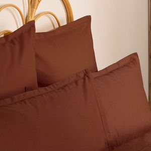 Atmosphera Katoen kussensloop - Set van 2 stuks - 50x70cm - Terracotta