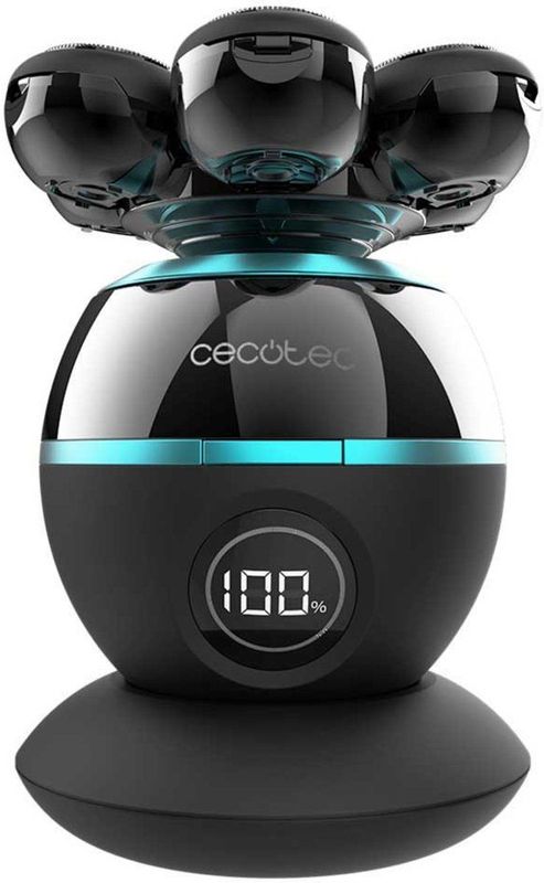 Cecotec - Bamba PrecisionCare Skull - Afeitadora - Zwart - 7 Cuchillas Flotantes