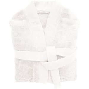 Heckett Lane Badjas Katoen Prestige - White - Maat S - Badjas 100% Katoen - Badjas Dames - Badjas Heren