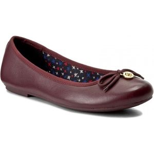 Tommy Hilfiger ballerina schoenen - chocolate - maat 37