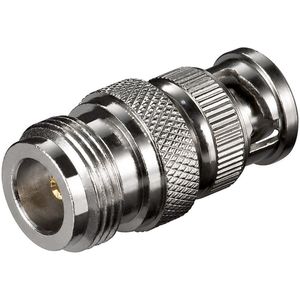 Goobay N-Connector Adapter - N-Connector (v) naar BNC (m) - met vergulde pin