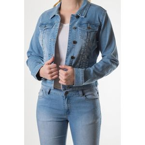 New Star spijkerjas - Dayton - bleach - kort model - stretch - maat S