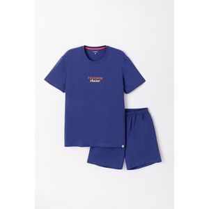 Woody Studio pyjama jongens/heren - donkerblauw - freedom - 241-12-QRS-Z/896 - maat 128