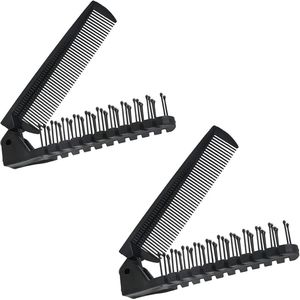 Provento - Opvouwbare kam set van 2 stuks voor reizen en onderweg met inklapbare klapborstel