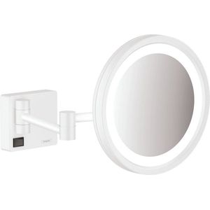 Hansgrohe Addstoris make-up spiegel led 3x vergroting mat wit